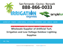 Tablet Screenshot of irrigationexpress.com